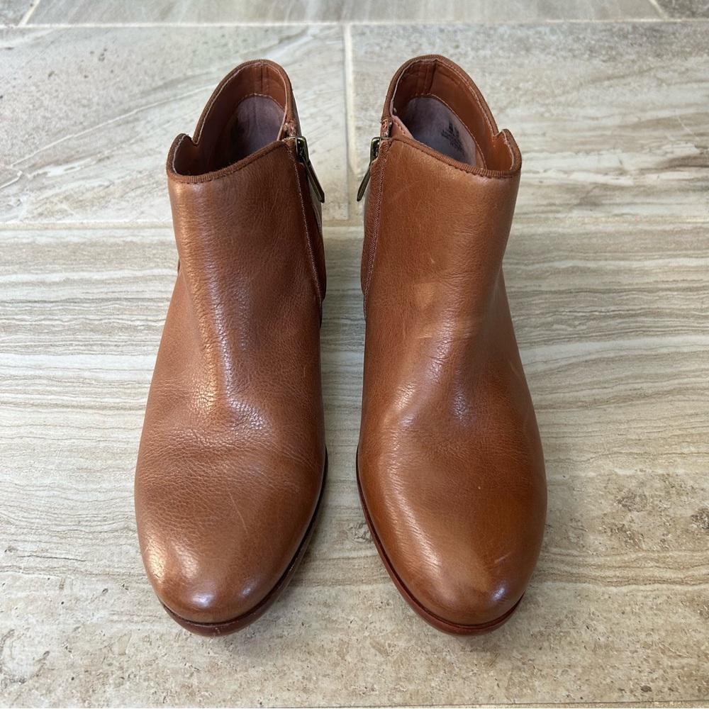 Sam Edelman Petty Chelsea Brown Leather Ankle Bootie, Size 8. - Picture 2 of 12